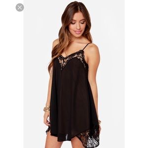 Lulu’s Black Camisole Slip Dress